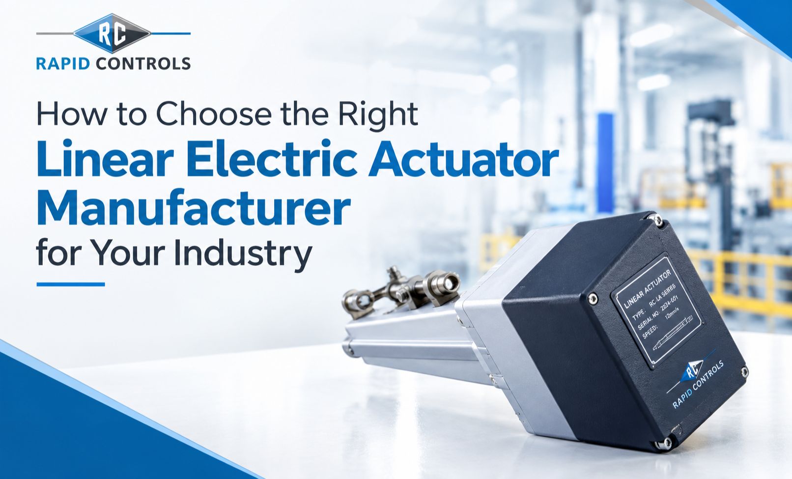 How to Choose the Right Linear Electric Actuator Manufacturer for Your Industry
